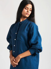 Indigo Shirt Dress