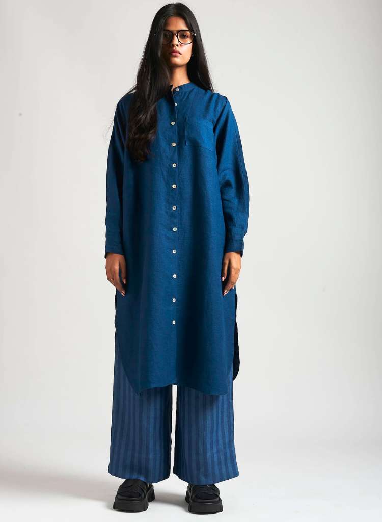 Indigo Shirt Dress