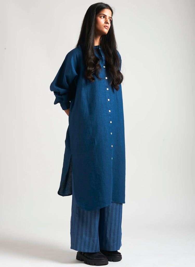 Indigo Shirt Dress