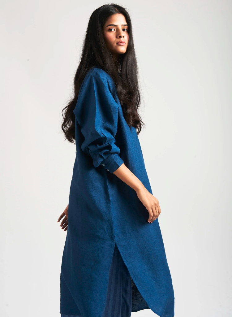 Indigo Shirt Dress