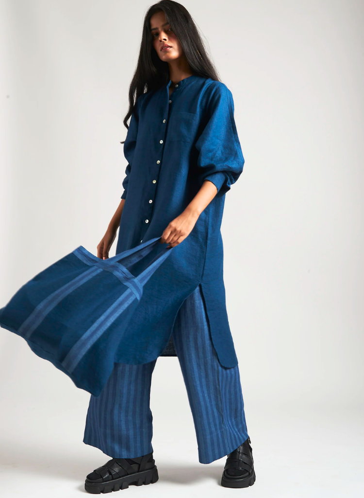 Indigo Shirt Dress