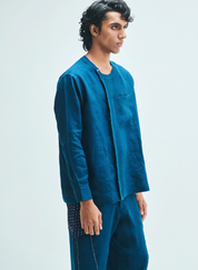 Indigo Side Placket Shirt