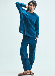 Indigo Kantha Pants