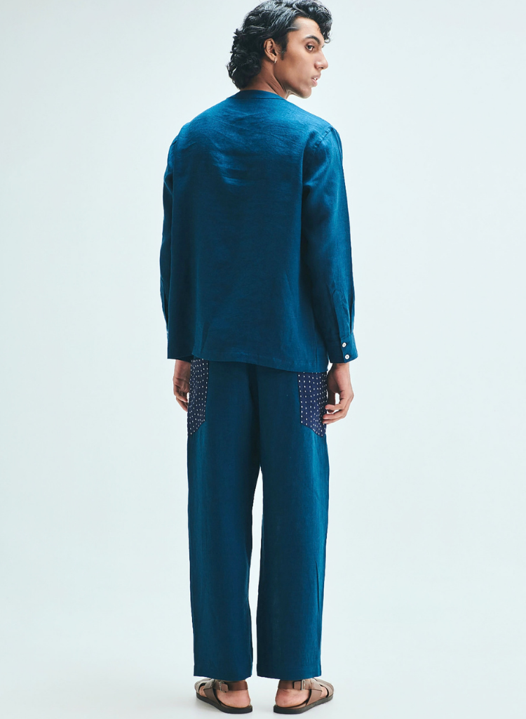 Indigo Kantha Pants