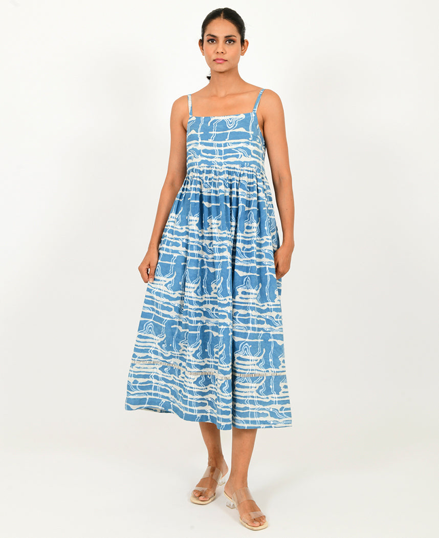 Indigo Splash Gather Dress