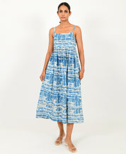 Indigo Splash Gather Dress