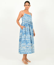 Indigo Splash Gather Dress