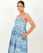 Indigo Splash Gather Dress