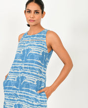 Indigo Splash Maxi Dress