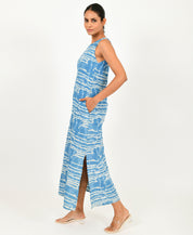 Indigo Splash Maxi Dress