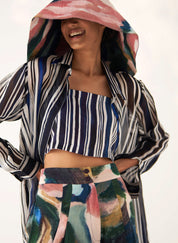 Indigo Stripes Bralette