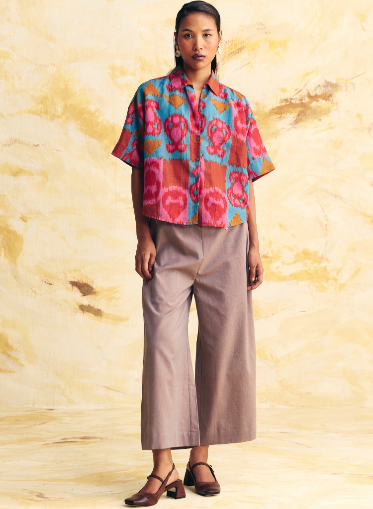 Inertia Cropped Shirt Set