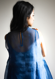 Ink Blue Organza Dress