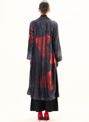 Ink Rose Trench Coat