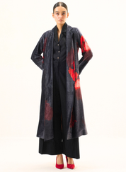 Ink Rose Trench Coat