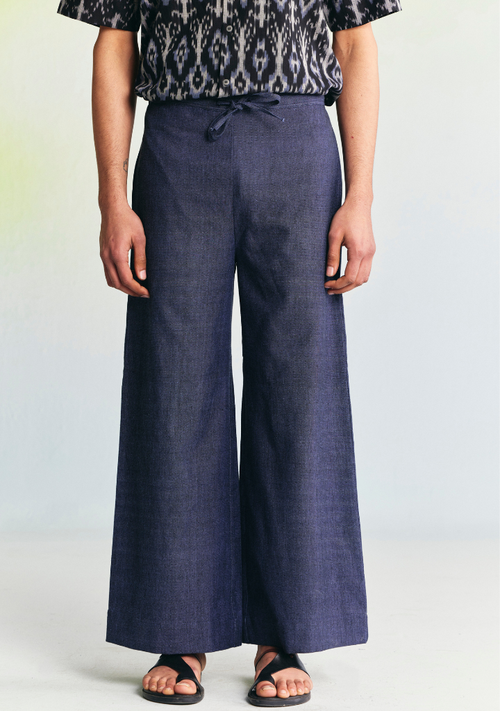 Ink Wide Leg Trousers