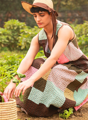 Irene Kantha Patchwork Skirt