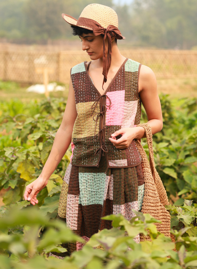 Irene Kantha Patchwork Skirt