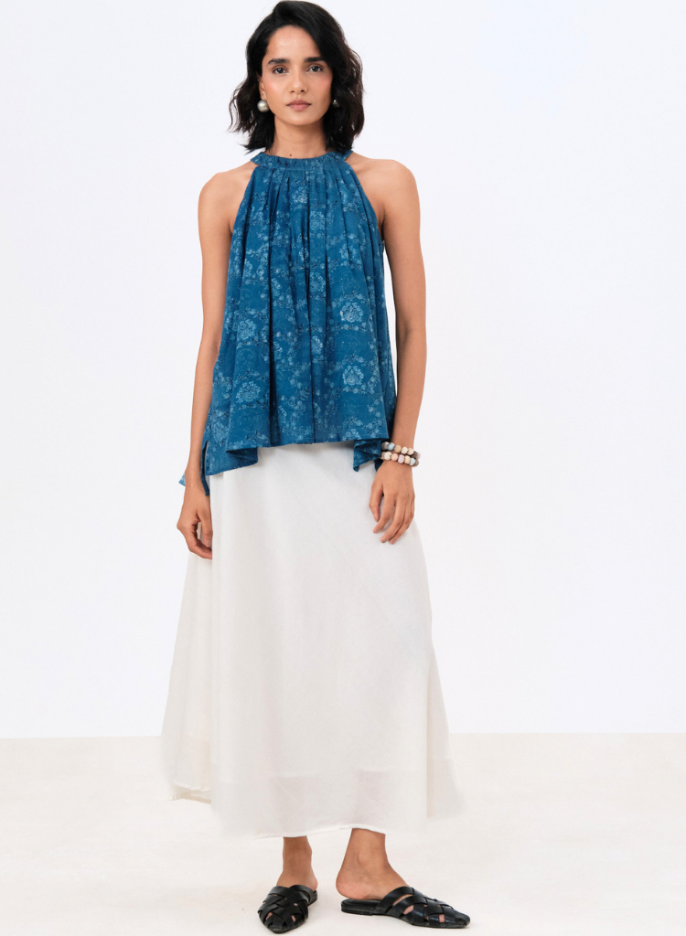 Indigo Iris Halter Top