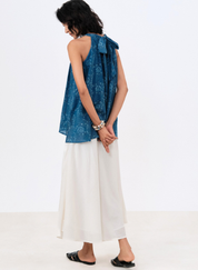 Indigo Iris Halter Top