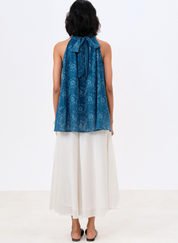 Indigo Iris Halter Top