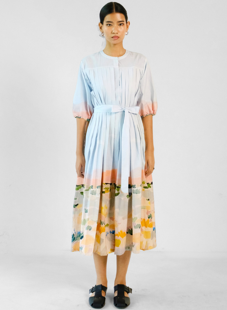 Iris Pleated Dress