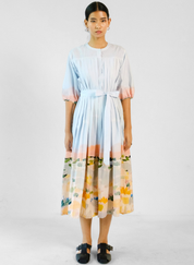 Iris Pleated Dress