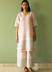 Iva Pleated Border Kurta