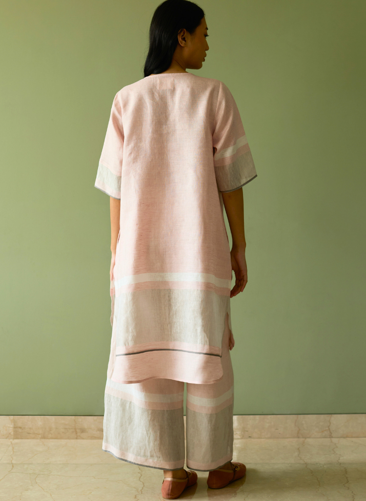 Iva Pleated Border Kurta