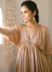 Ivory & Gold Kaftan Set