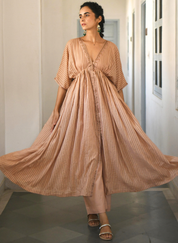 Ivory & Gold Kaftan Set