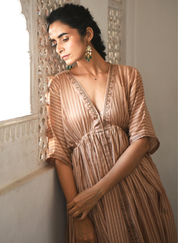 Ivory & Gold Kaftan Set