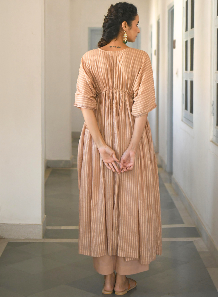 Ivory & Gold Kaftan Set