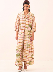Jaali Rose Trench Jacket