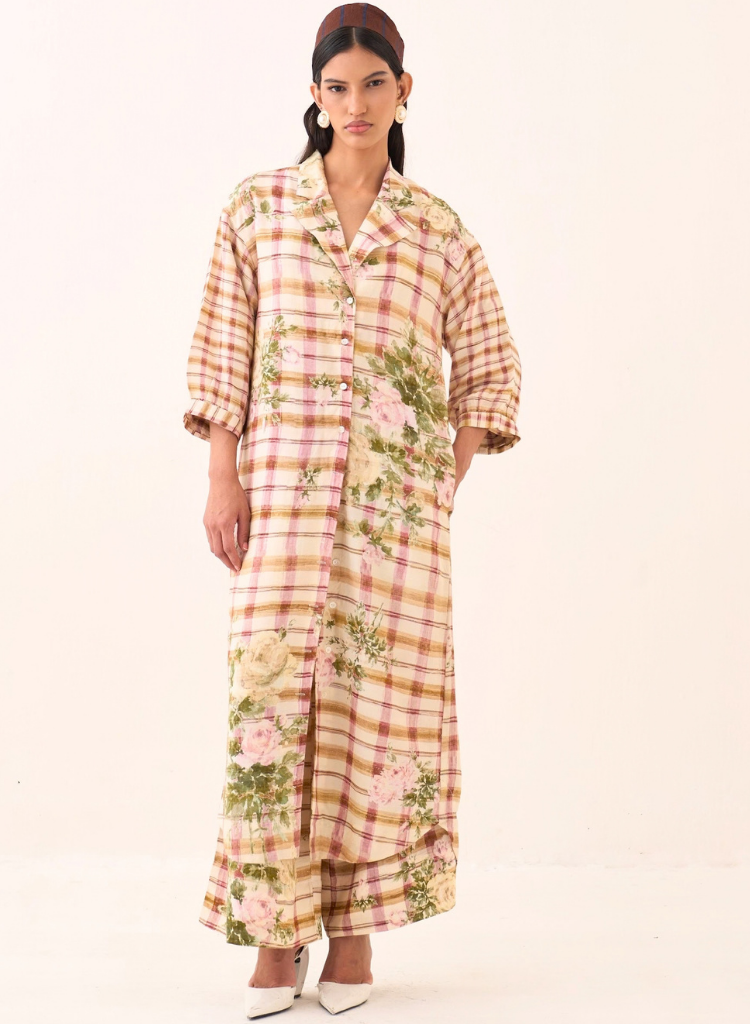 Jaali Rose Trench Jacket