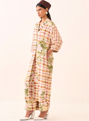 Jaali Rose Trench Jacket