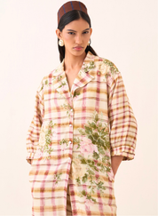 Jaali Rose Trench Jacket