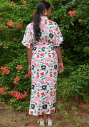 Jardin Spray Draped Dress