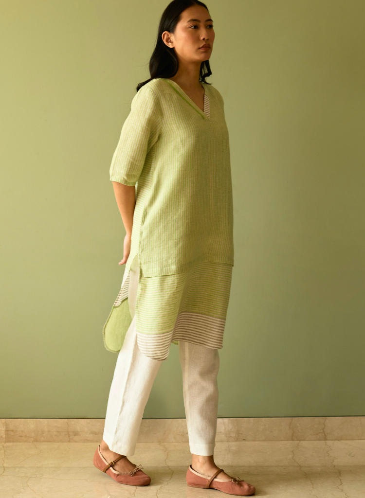 Jira Pleated Stripe Set