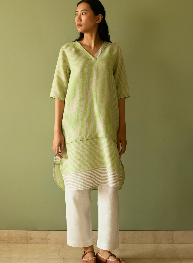 Jira Pleated Stripe Set