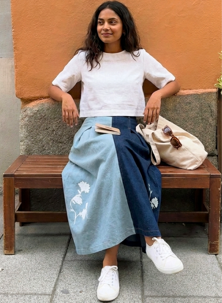Judy Panelled Skirt