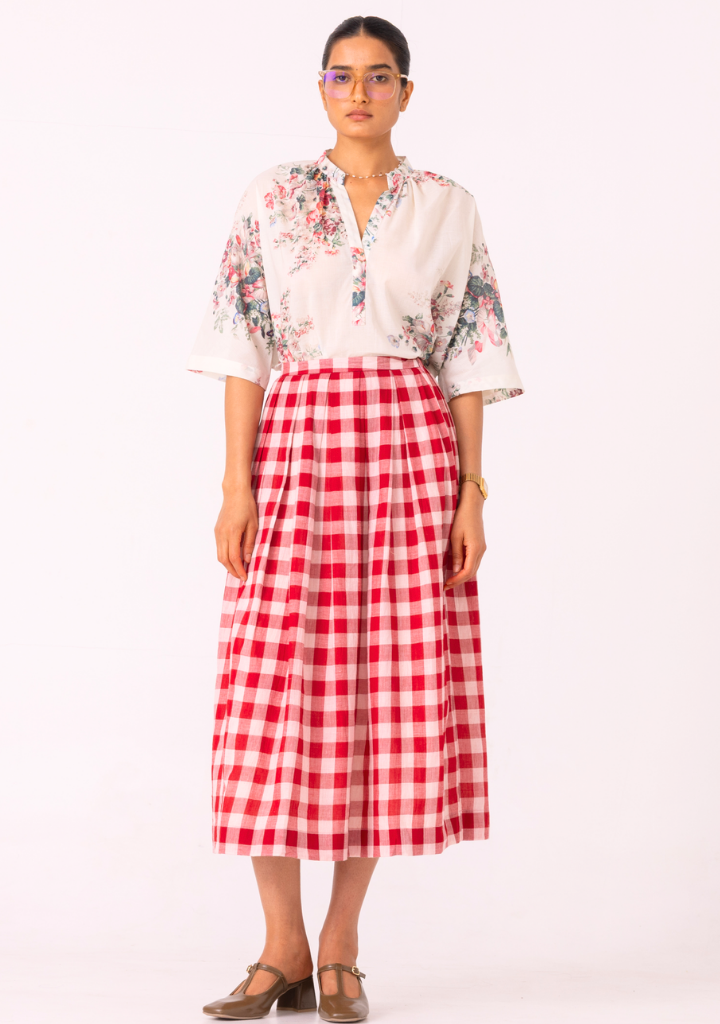 June Checkered Skirt