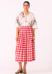 June Checkered Skirt