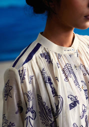 Juniper Gathered Top