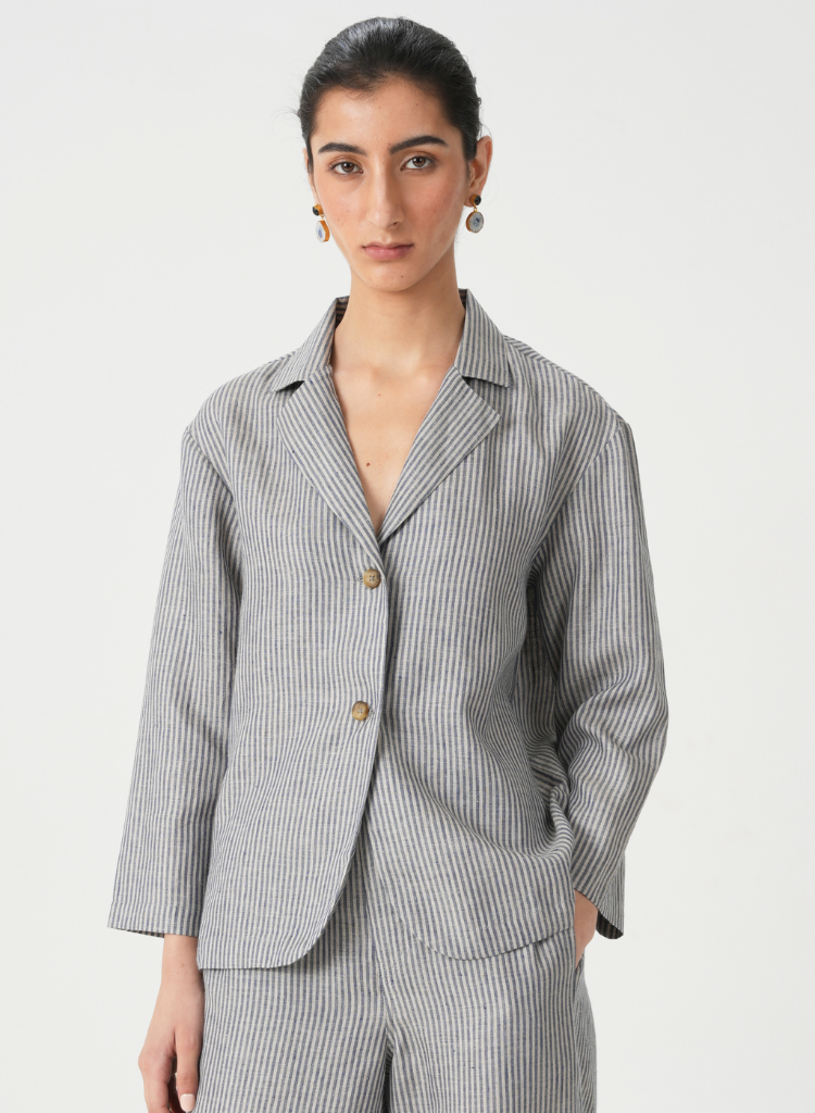 Kasane Striped Jacket
