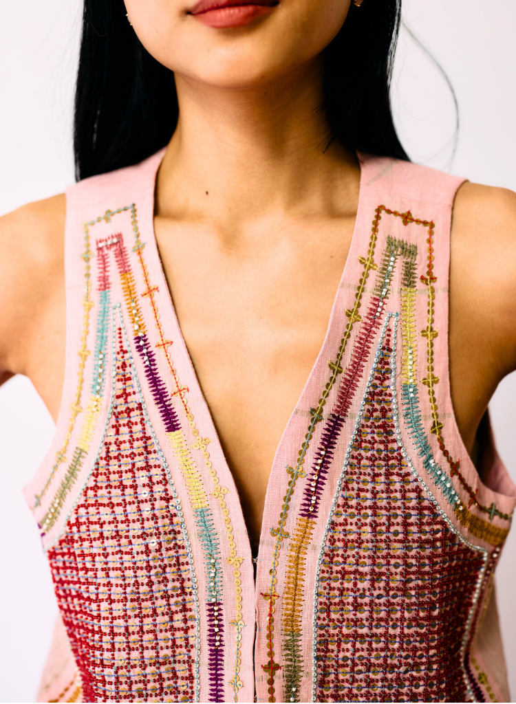 Kaya Embroidered Vest