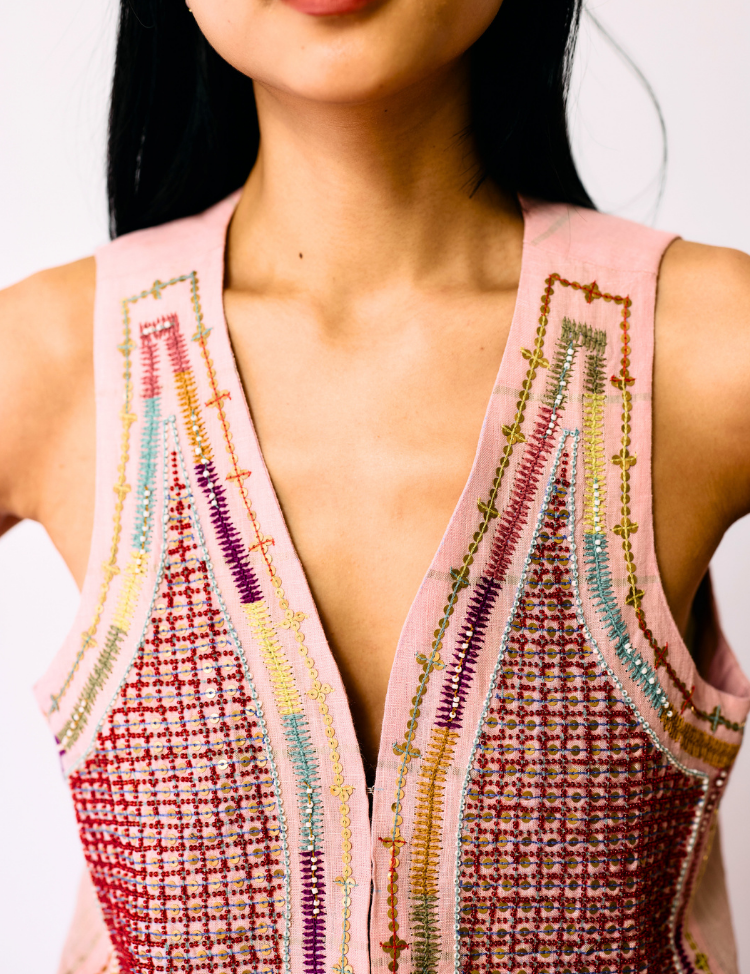 Kaya Embroidered Vest