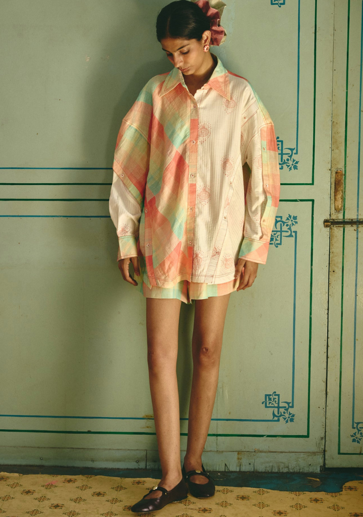 Kelly Bias Panelled Shirt