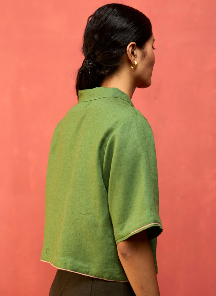 Kiera Cuban Collar Shirt