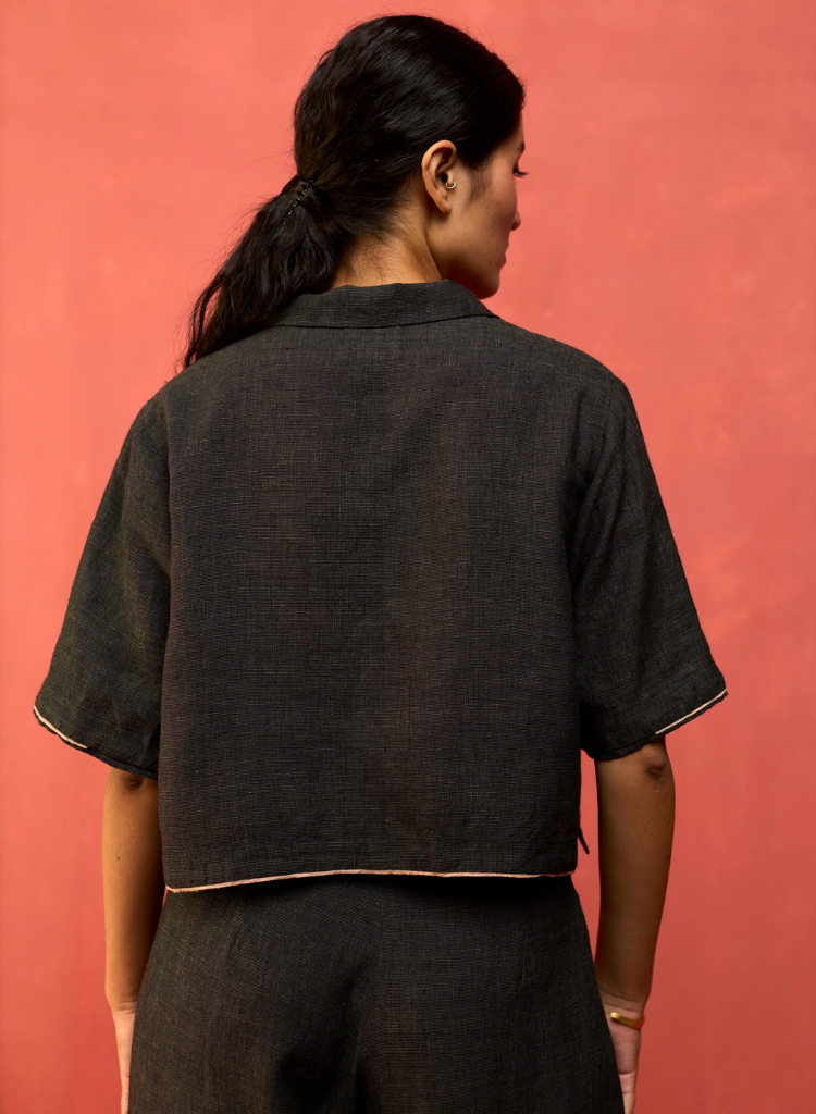 Kiera Cuban Collar Shirt